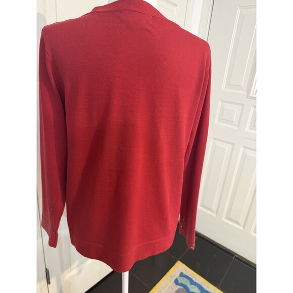 cocobleu sweater Red With Sparkling Gold Size L - Picture 4 of 9